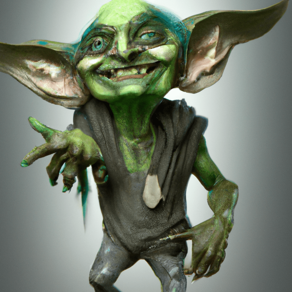 crazy goblin, wild goblin, realistic, photo, high resolution, trending in artstation