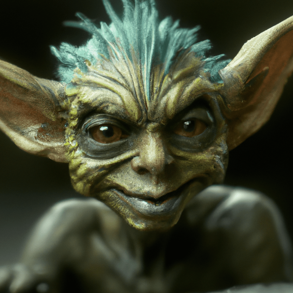 crazy goblin, wild goblin, realistic, photo, high resolution, trending in artstation