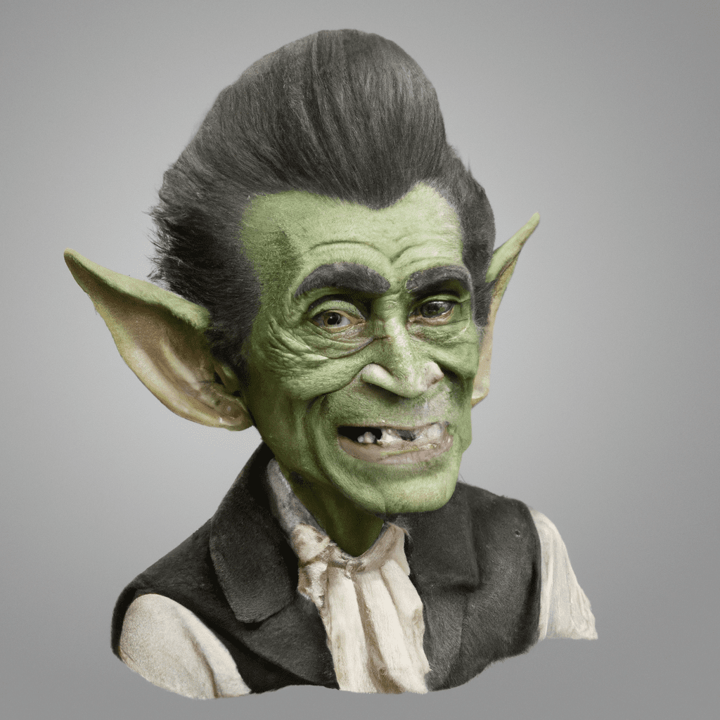 famous people as goblins, elvis goblin, lincoln goblin, photo realistic, high resolution, 4k, trending on artstation