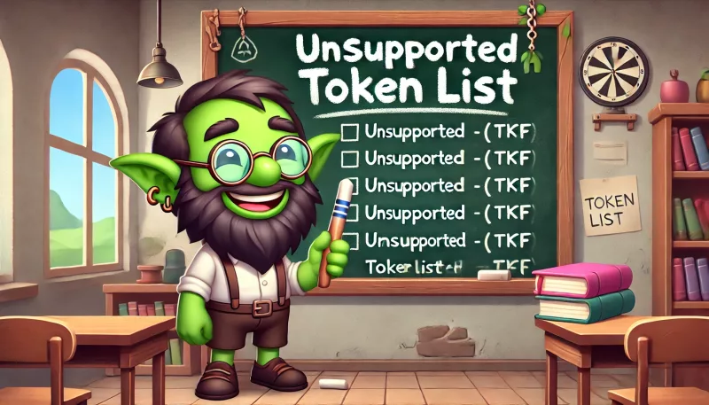 Unsupported Token List